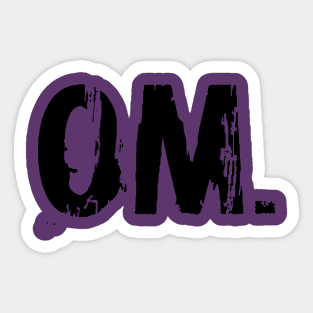 om. Sticker